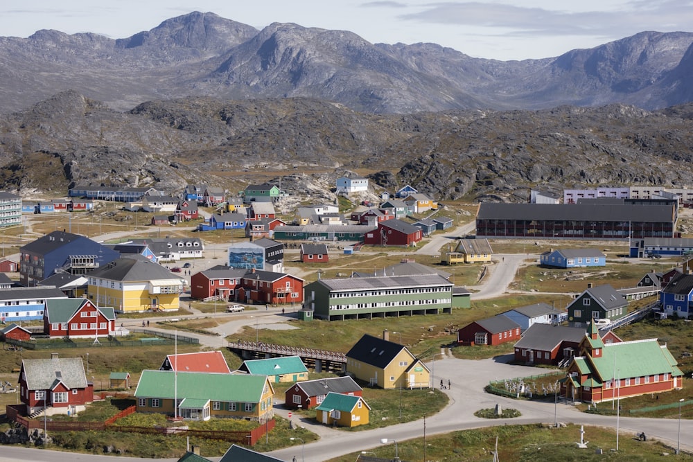 aerial photo of houses