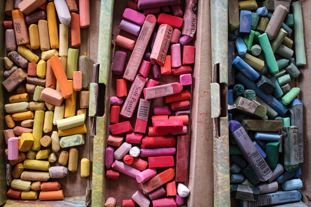 assorted-color eraser lot\