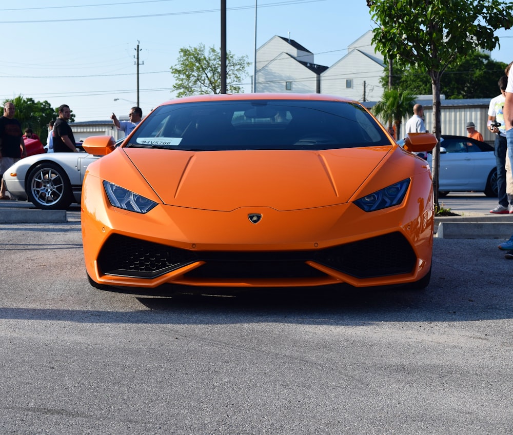 orange Lamborghini