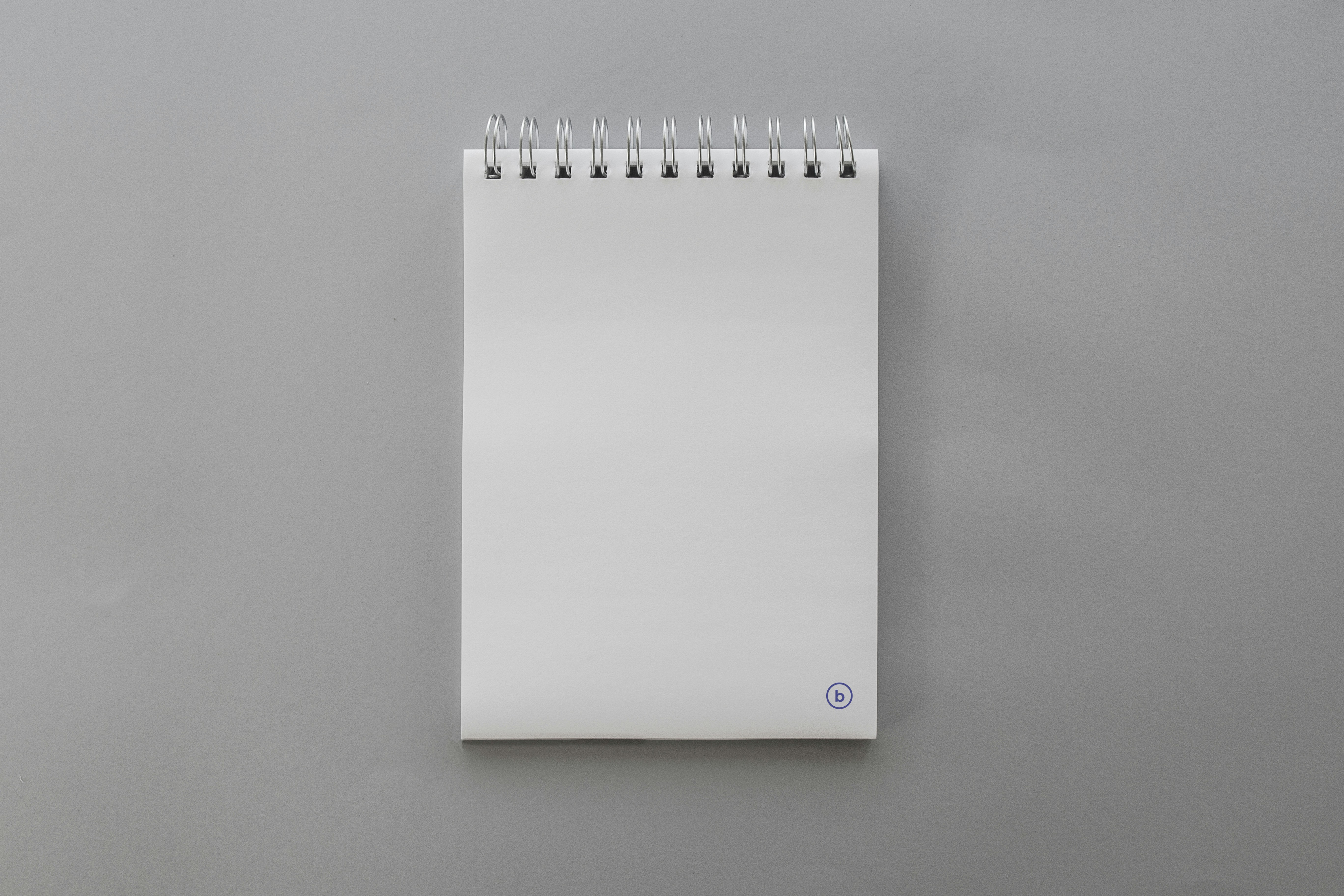 Free Spiral Notebook Mockup (www.brando.ltd)  You can find this photo as a mockup on our website. https://brando.ltd/brands/brando-free-mockups/