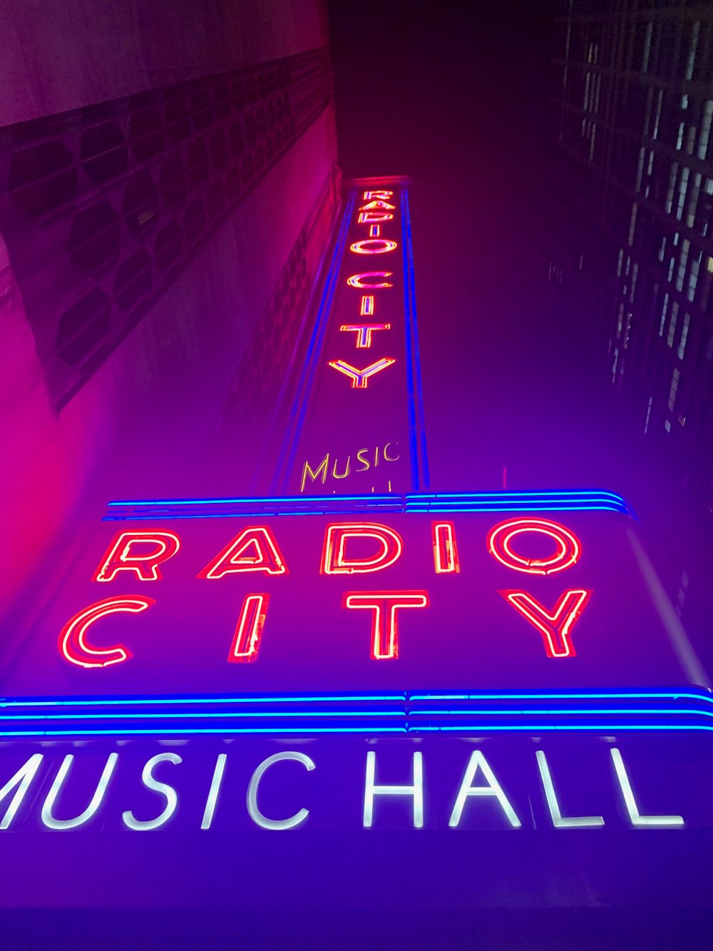 Radio City Music Hall signage