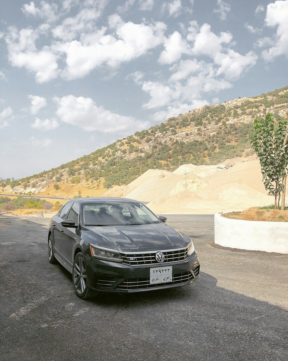 black Volkswagen sedan