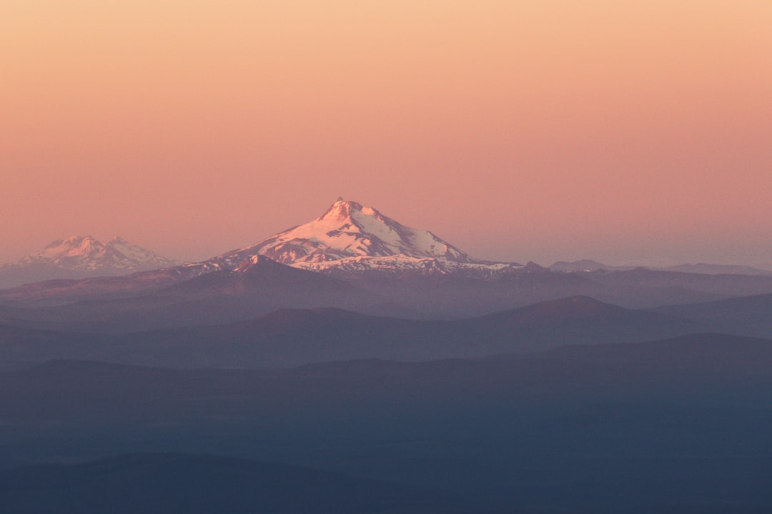 aerial photography of mountain with snow