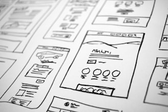 imagen sobre boceto de growth de cerca