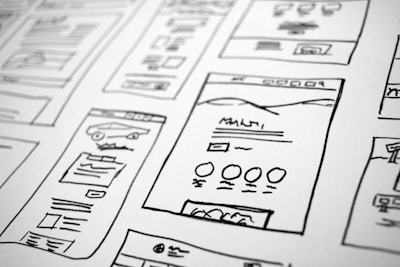 imagen sobre boceto de growth de cerca