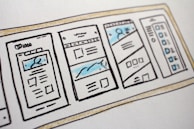 illustration of smartphone application screenshots