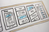 illustration of smartphone application screenshots