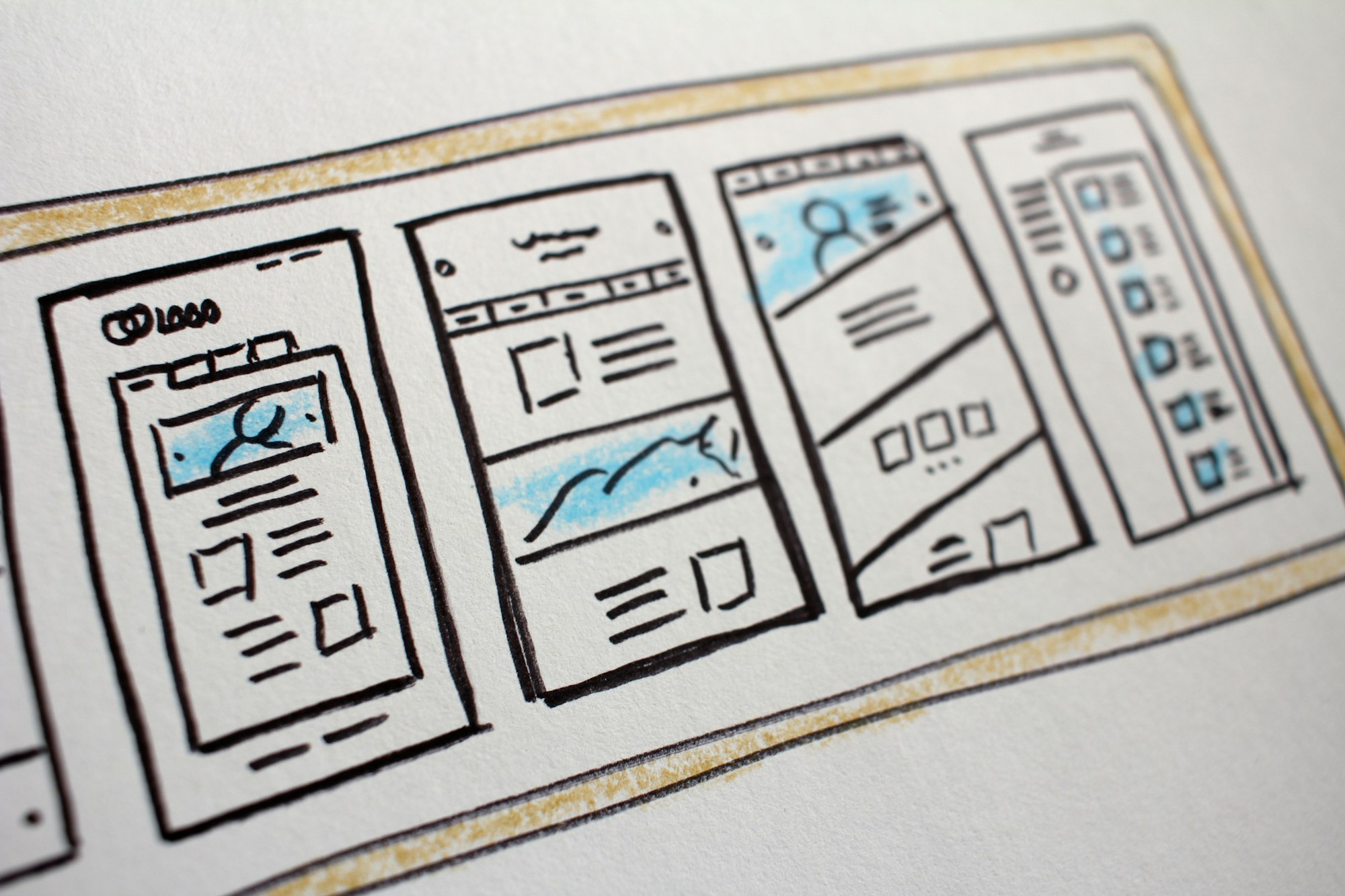 Website layout doodles.