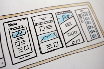 Sketch of an application layout