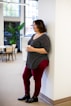 shallow focus photo of woman in black T-shirt