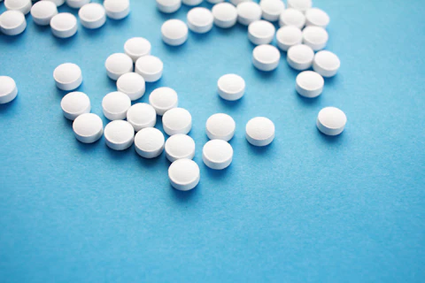 Close-up of assorted medication pills