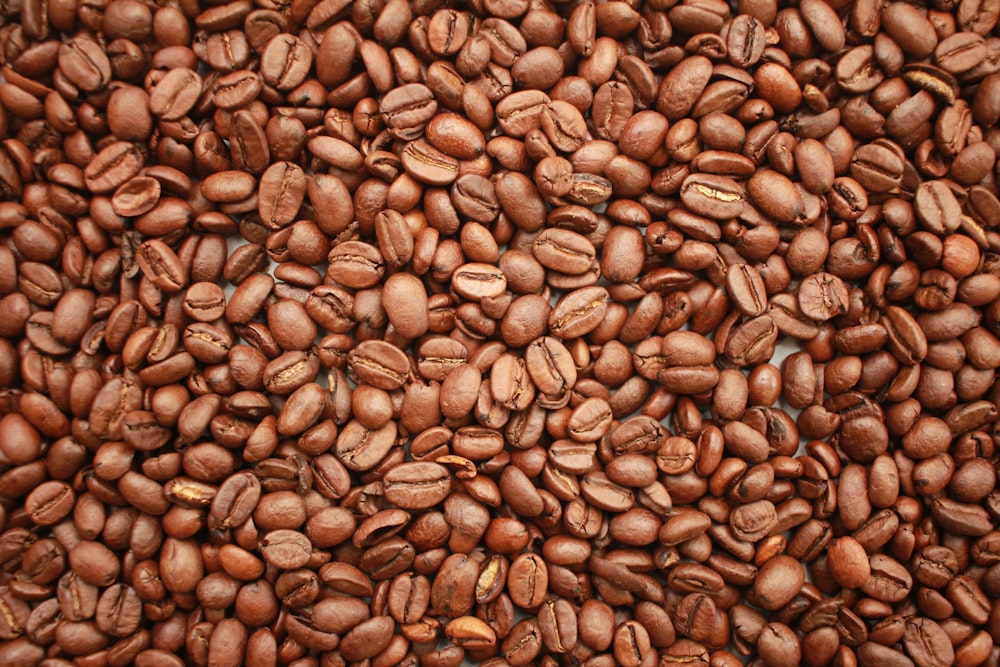 grains de café bruns