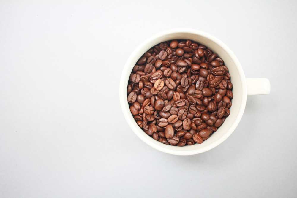 mug of coffee beans