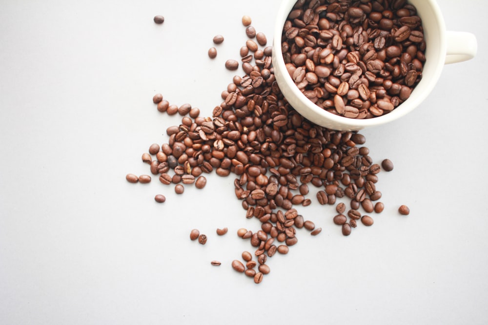 mug of coffee beans