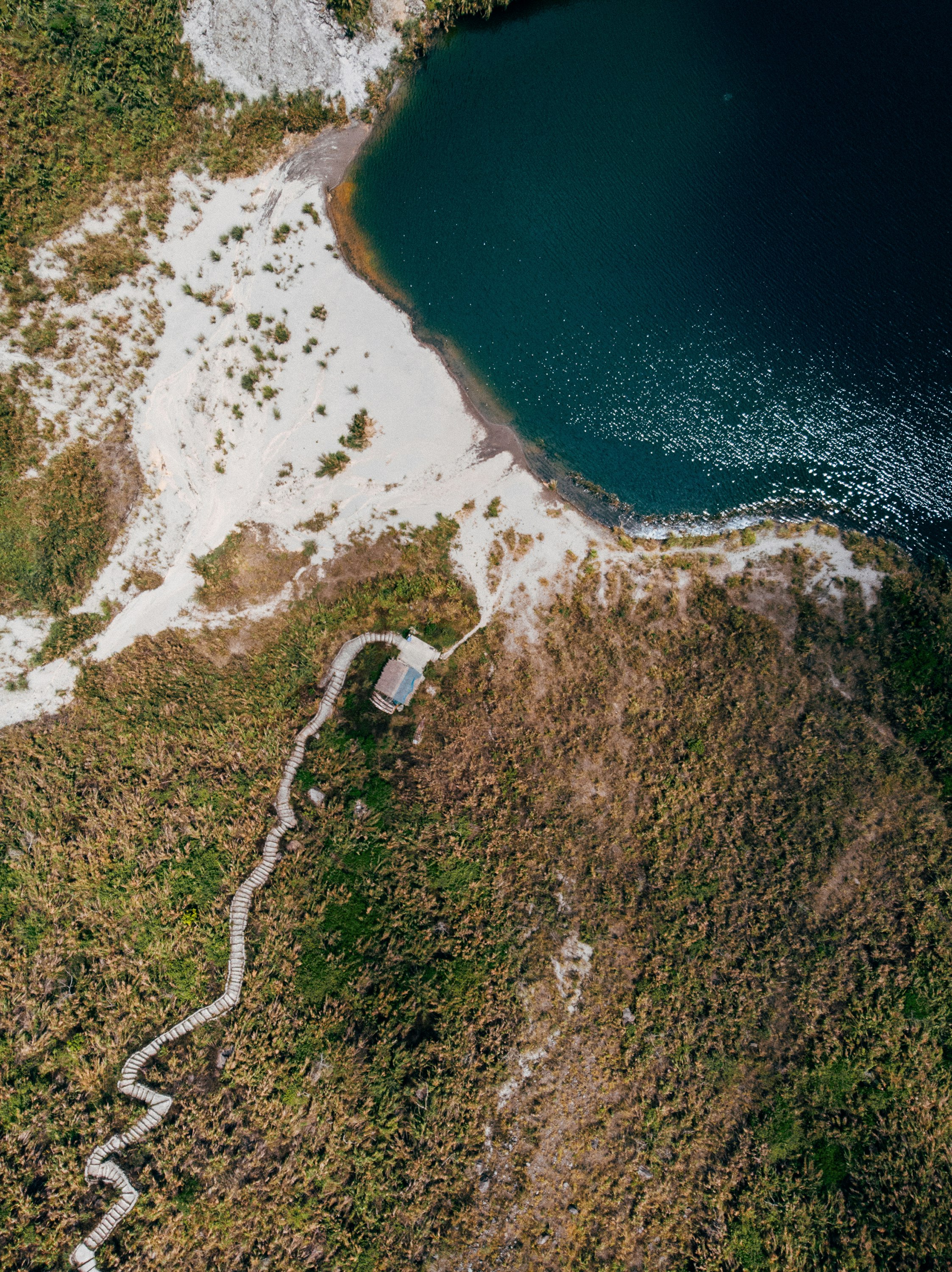 aerial photo of body of water during daytime