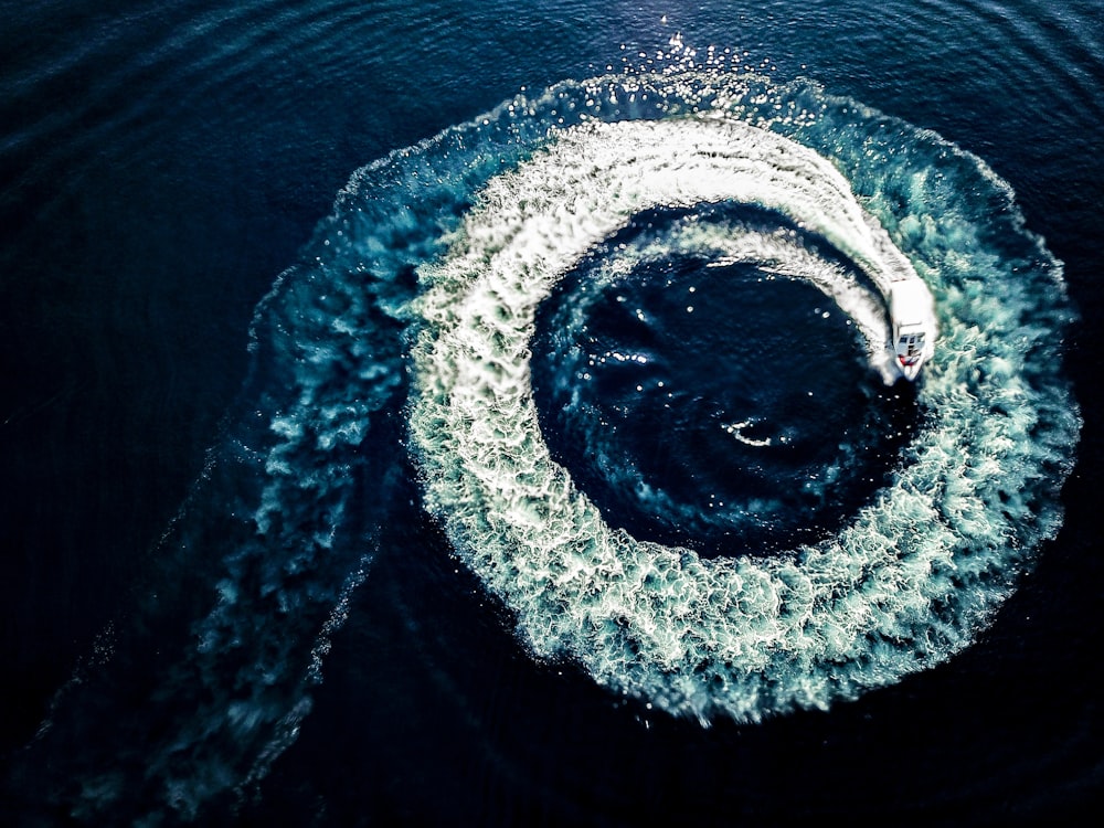 motorboat on sea