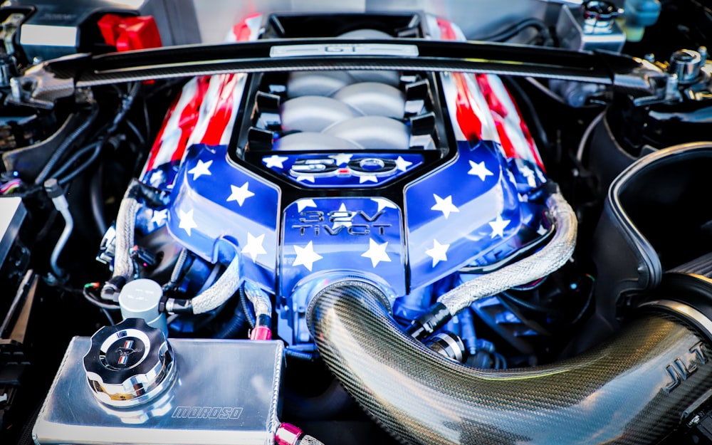 flag of America themed engine