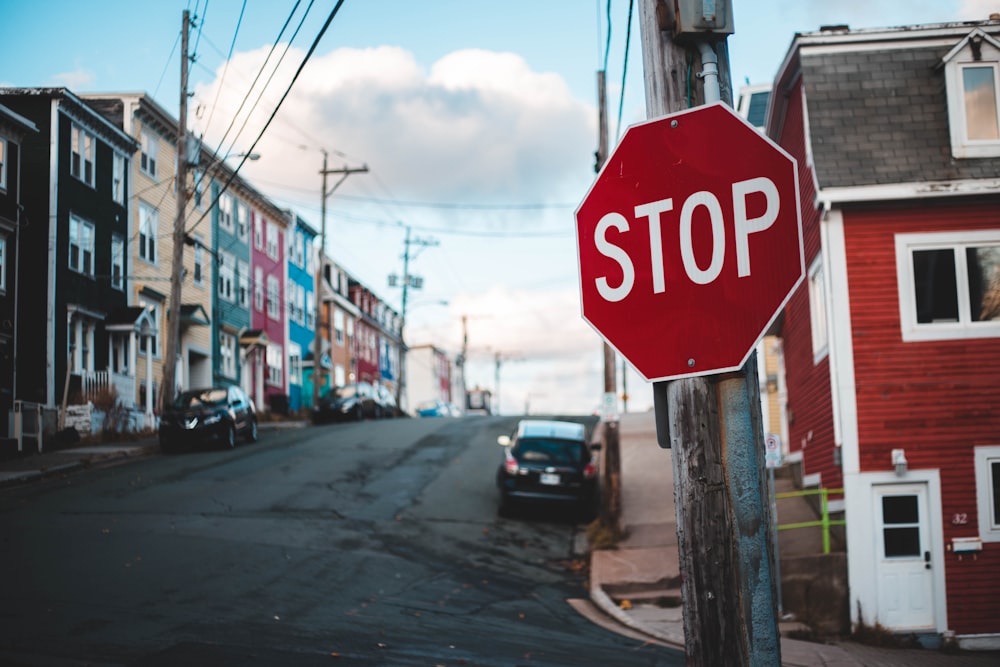 stop road signage