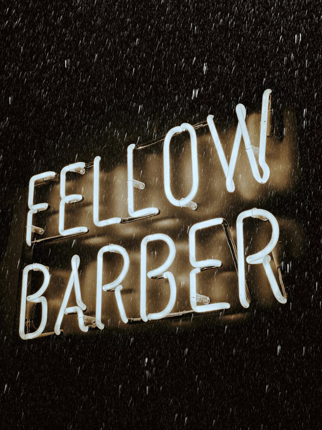 Fellow Barber neon sign