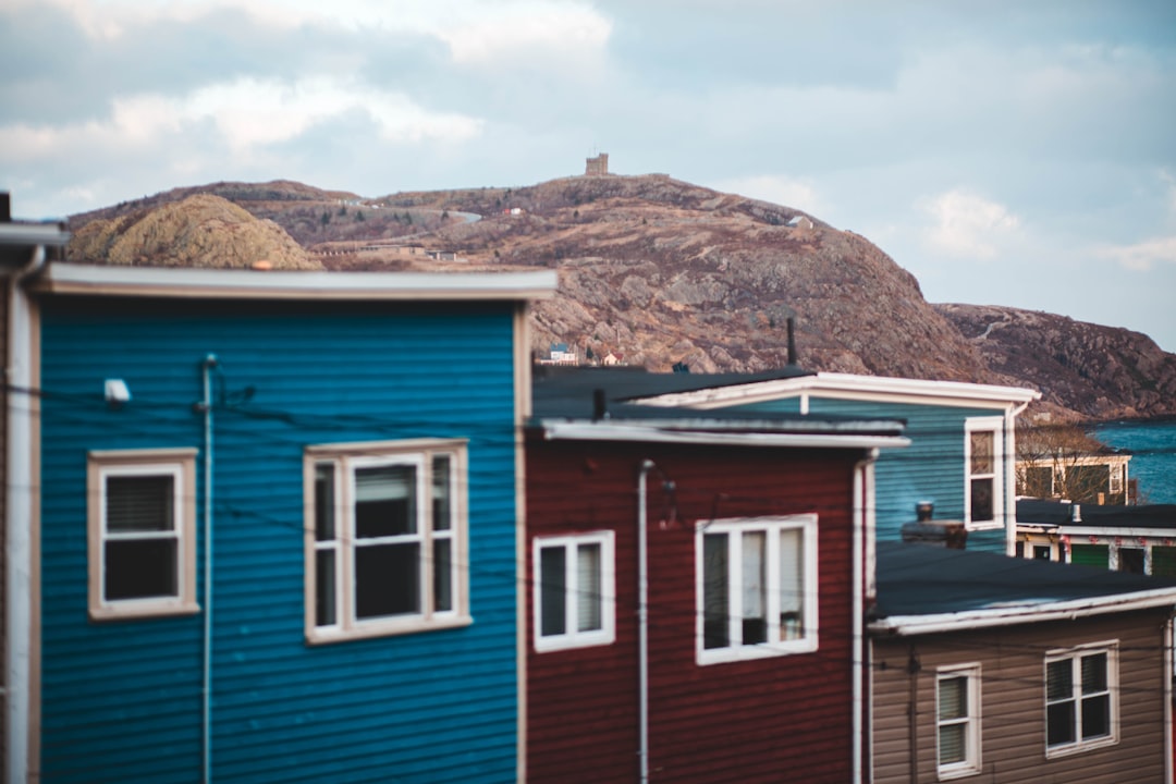 houses near rocky mountain