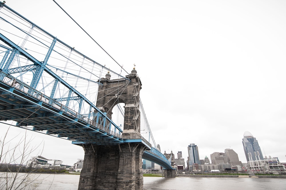 brown and blue bridge