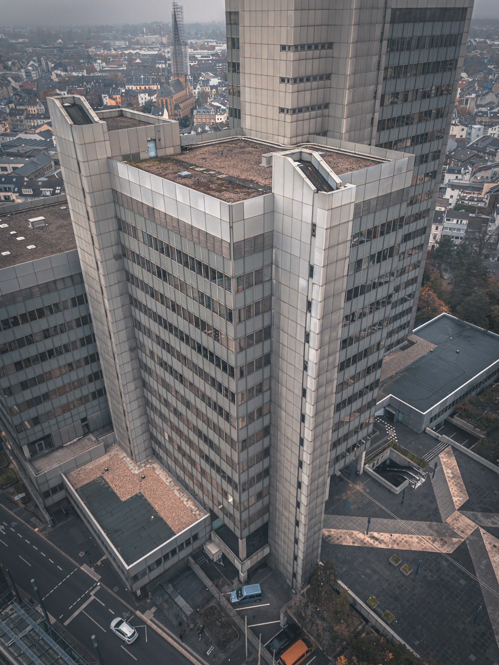 aerial photography of high-rise buildings