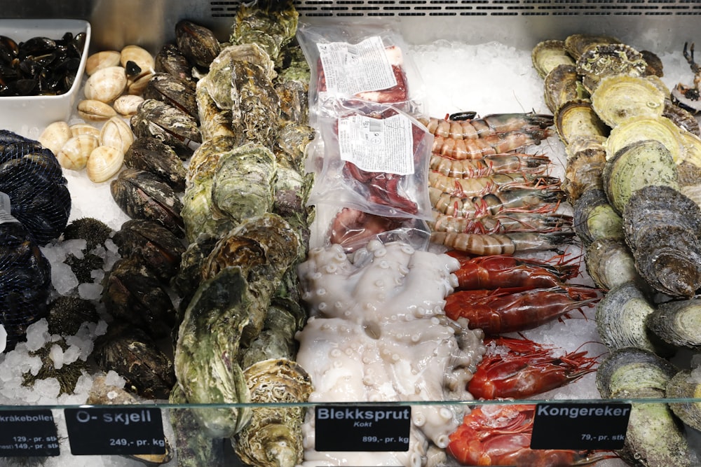 assorted sea foods