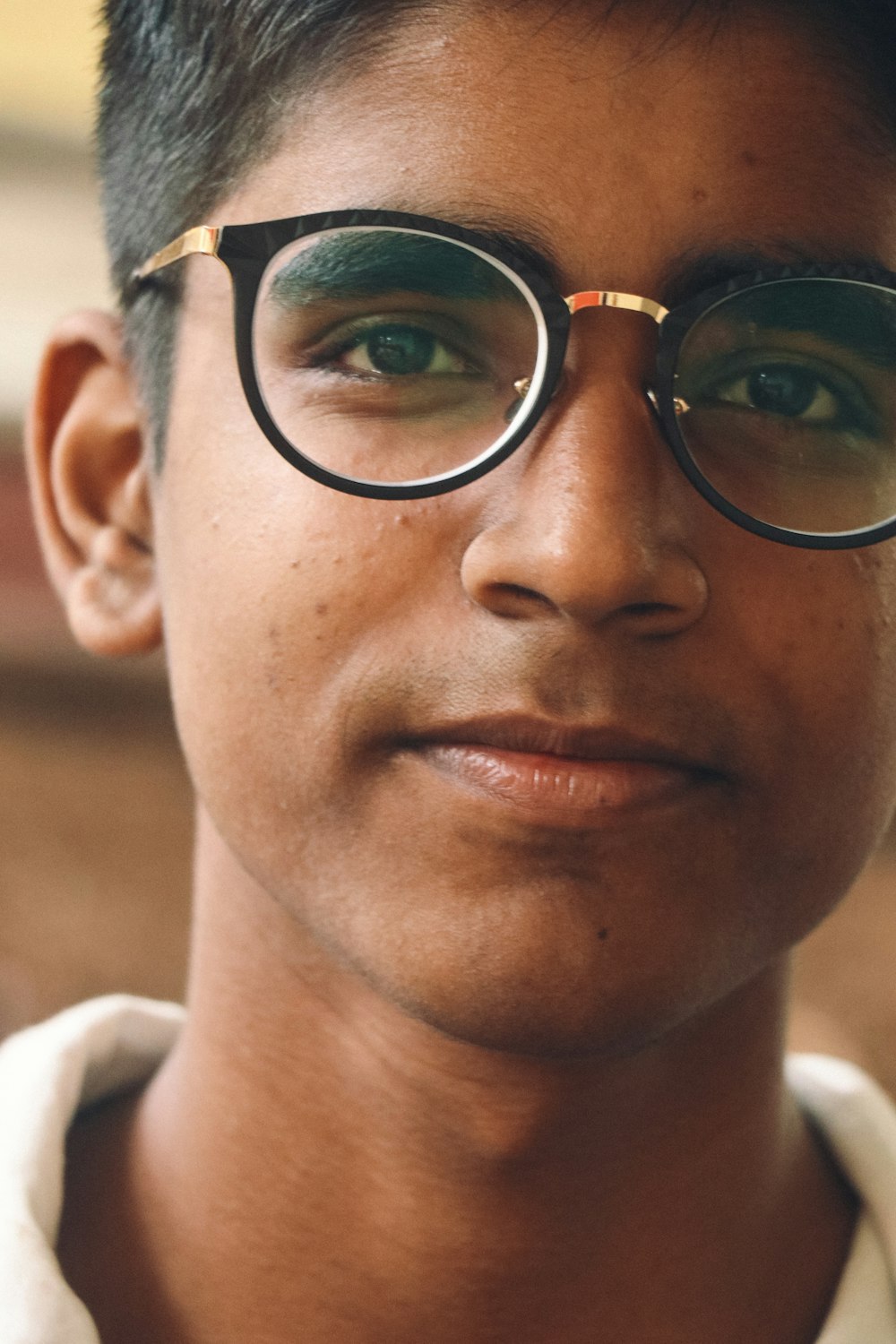 man in black-framed eyeglasses