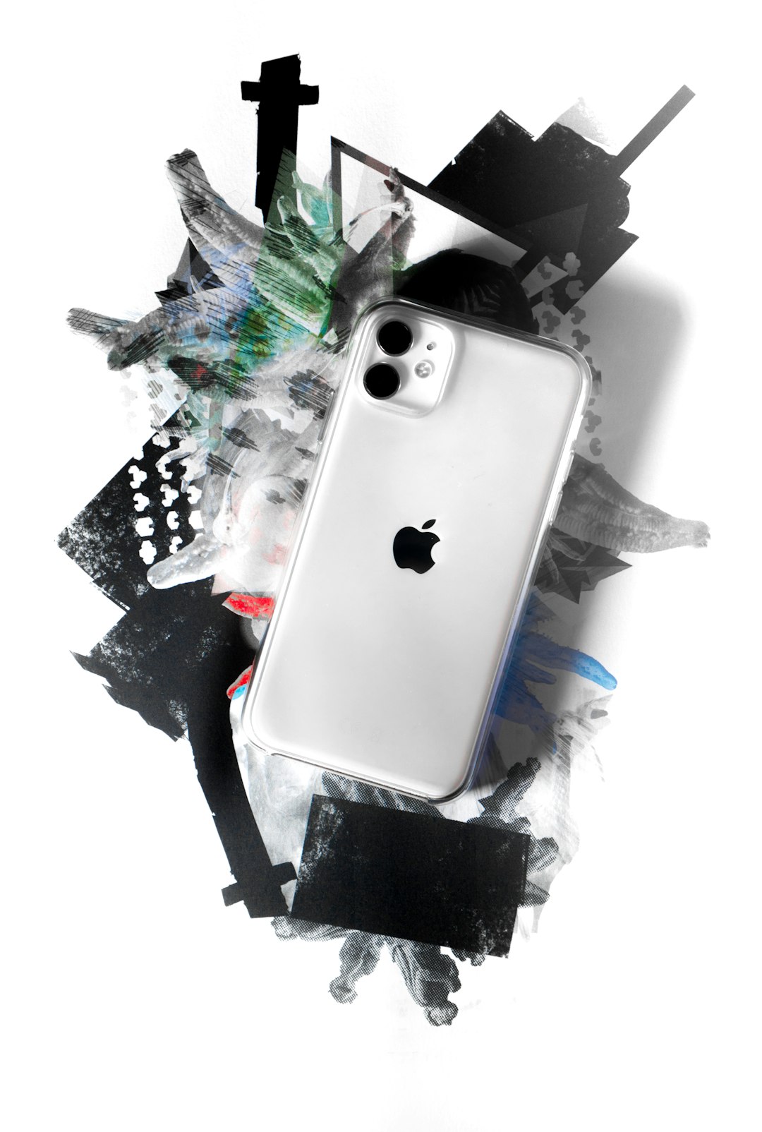 silver iPhone XI
