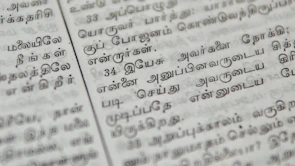 Close-up of a detailed horoscope chart spread out with traditional Telugu script