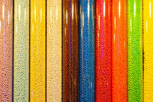multicolored beads lot