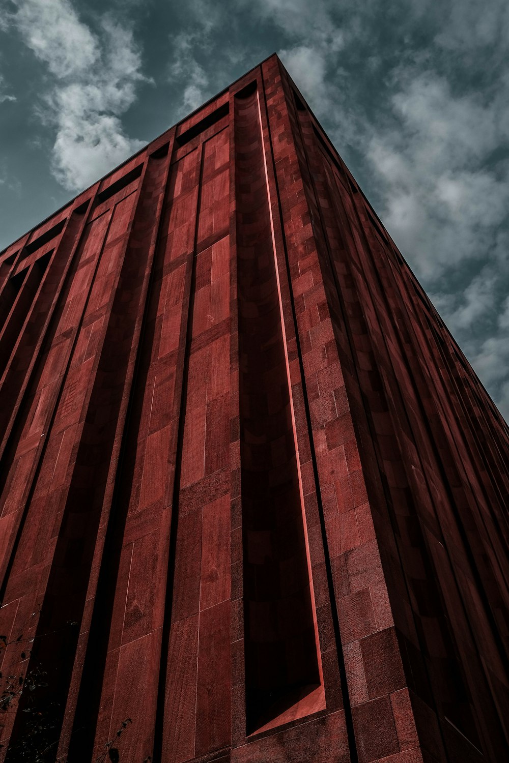 red concrete wall