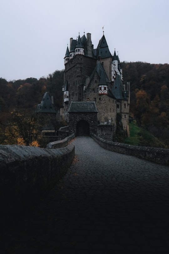 gray castle near mountain during daytime in Burg Eltz Germany