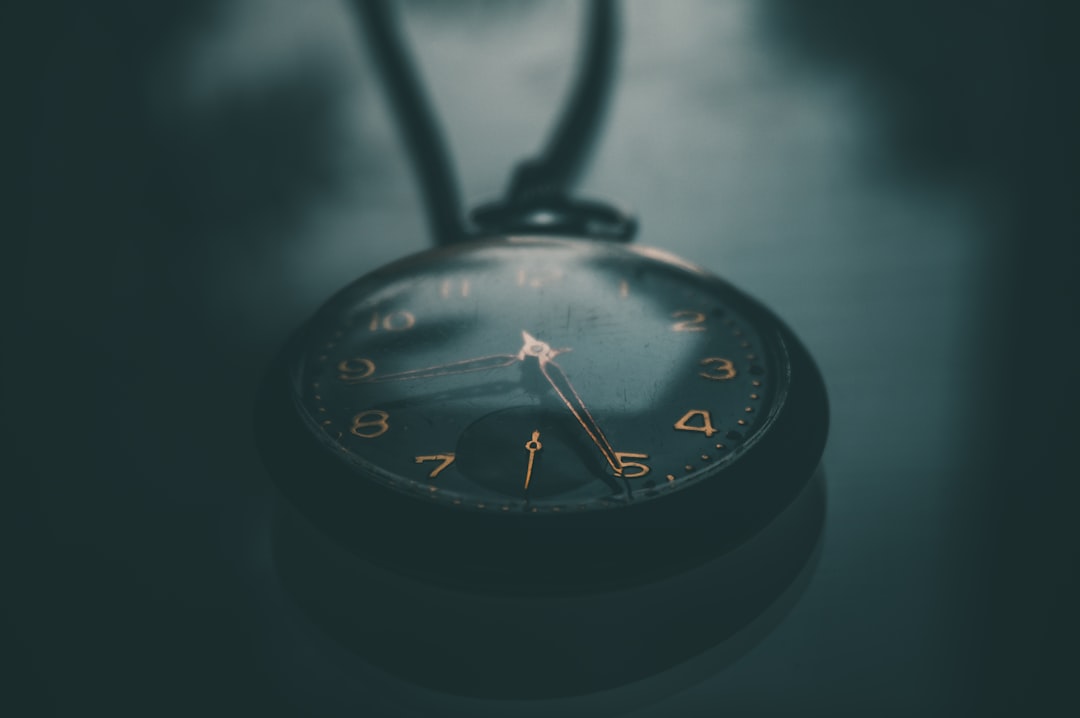 photo of black pocket watch