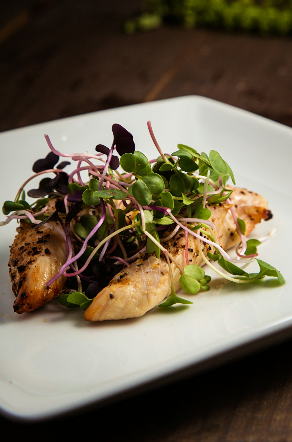 fried food with herbs