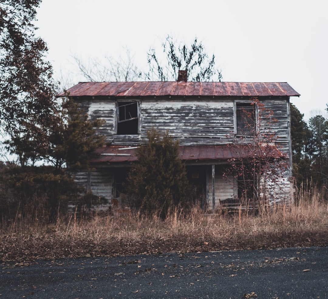 white and brown wooden house