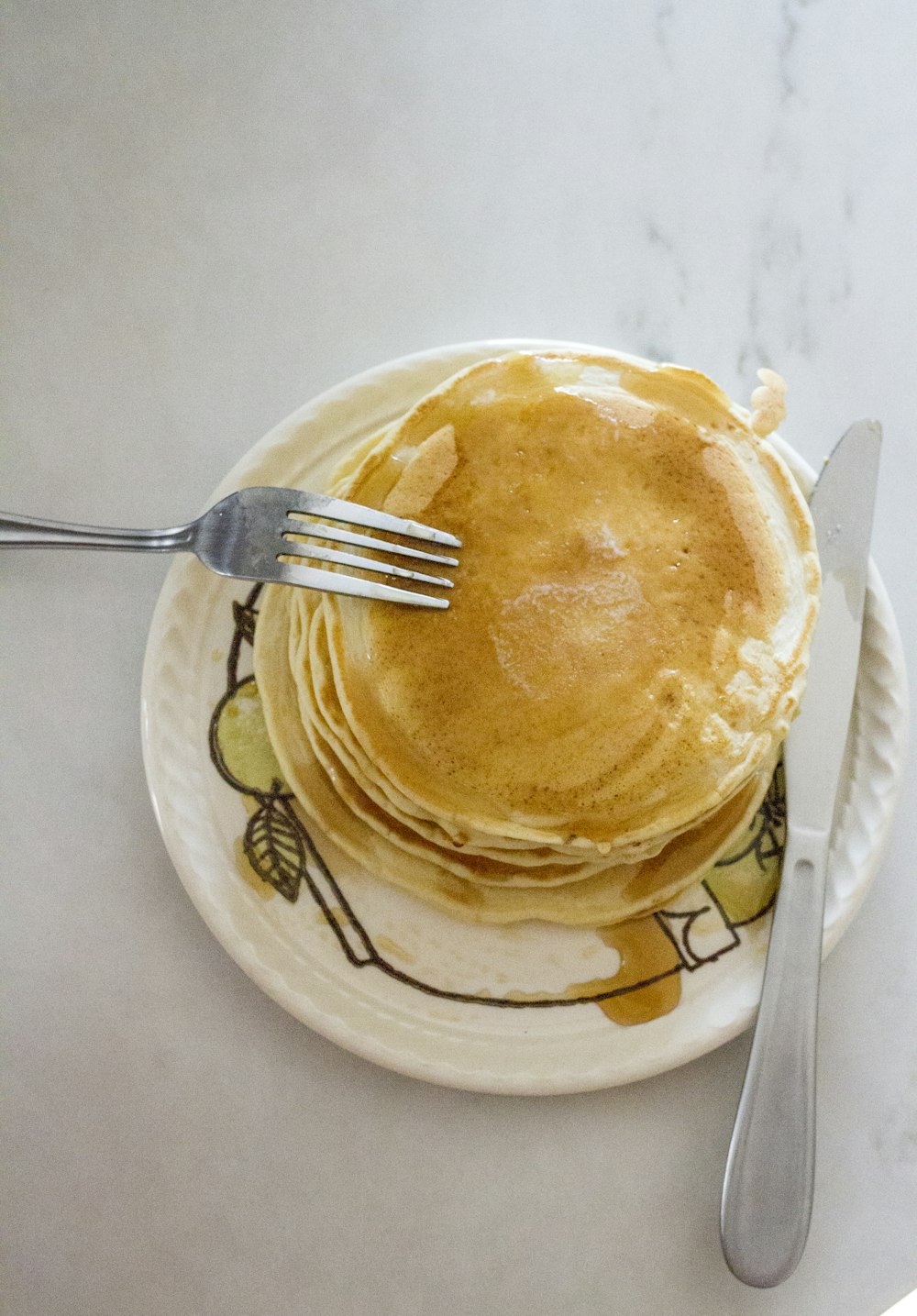 pancake in the plate