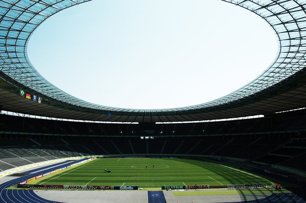 view photography of football stadium