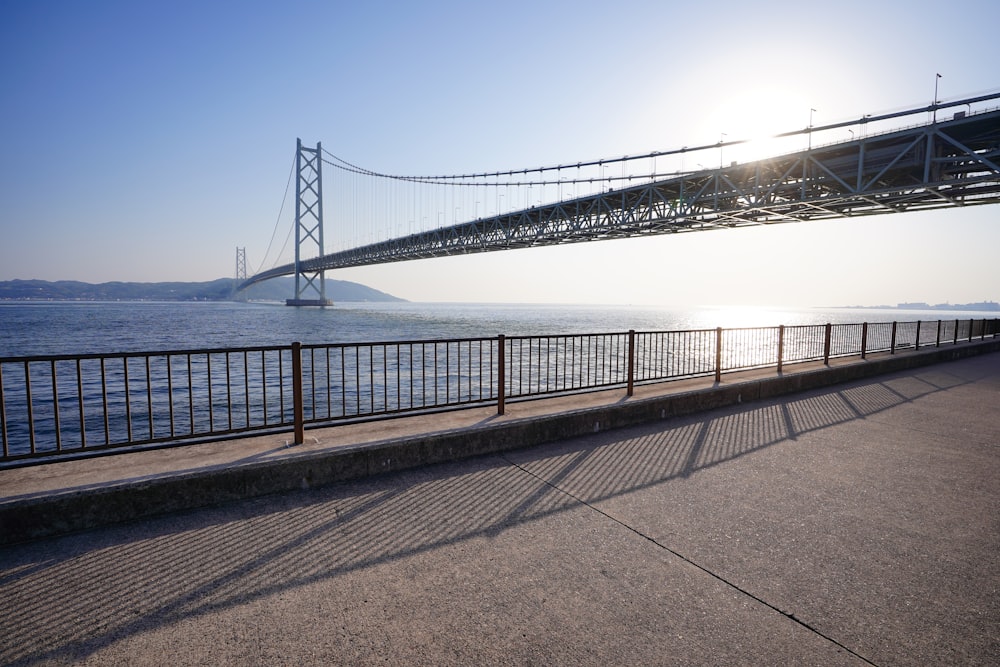 grey suspension bridge at daytime