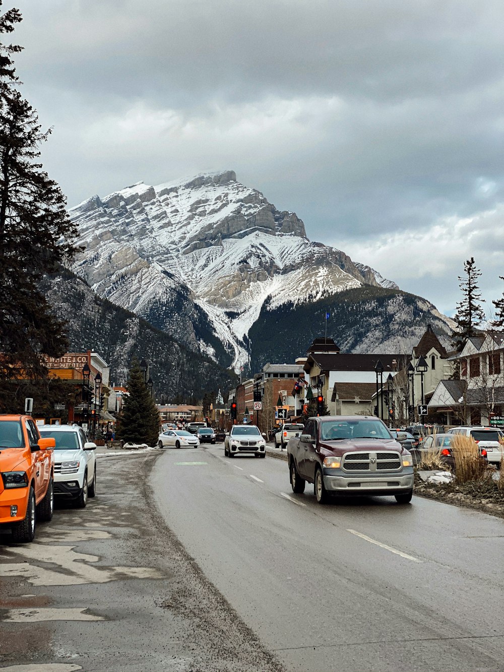 cars on road