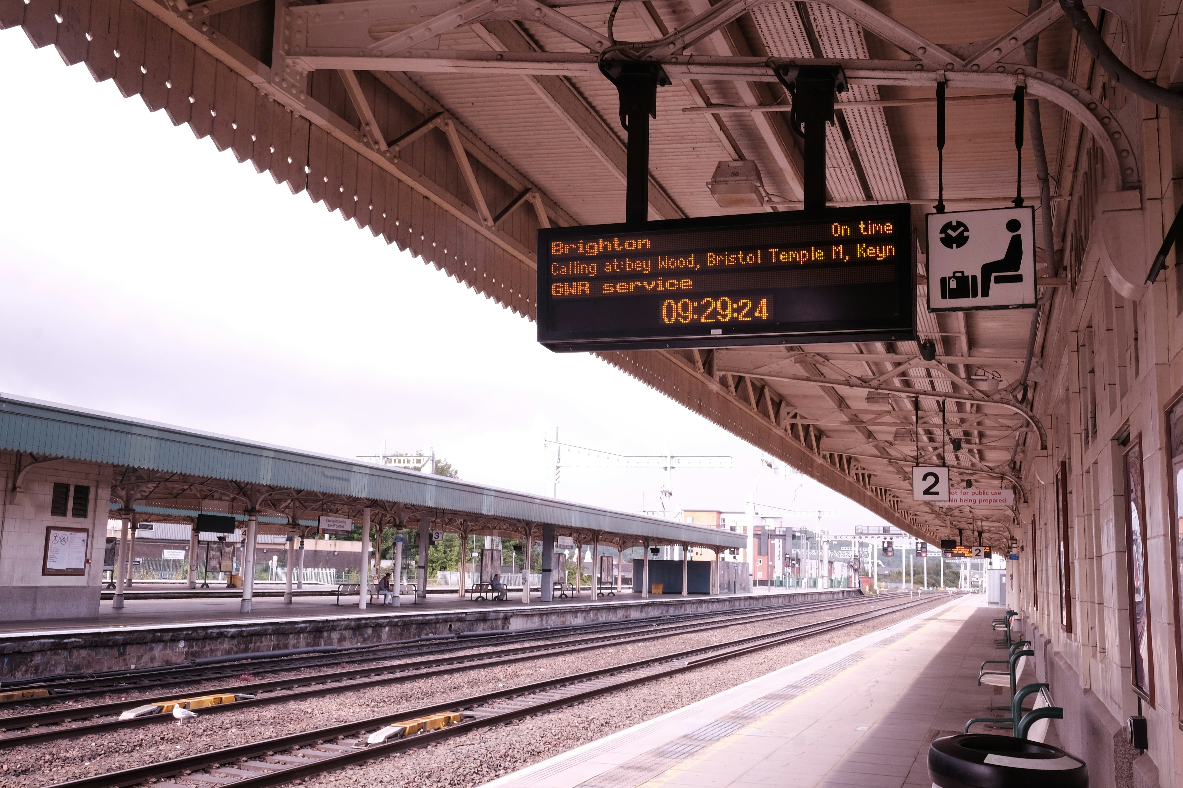 empty train station during daytime