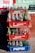 A stack of crates containing empty soda bottles is arranged on a sidewalk. The top three crates are red and branded with Coca-Cola logos, while the bottom crate is blue with a Pepsi logo. Various soda brands such as Pepsi, Coca-Cola, Sprite, and Crush are visible on the bottles.