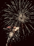 white and red fireworks display