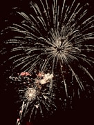white and red fireworks display