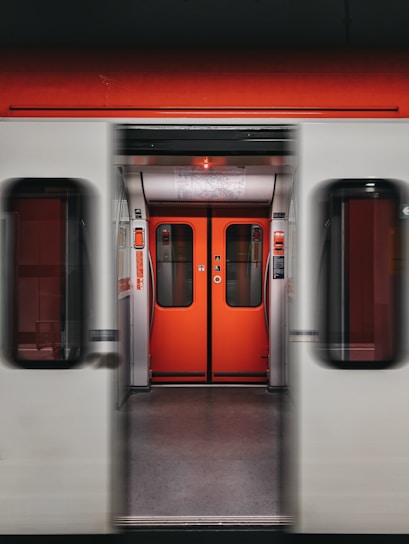 train with opened door