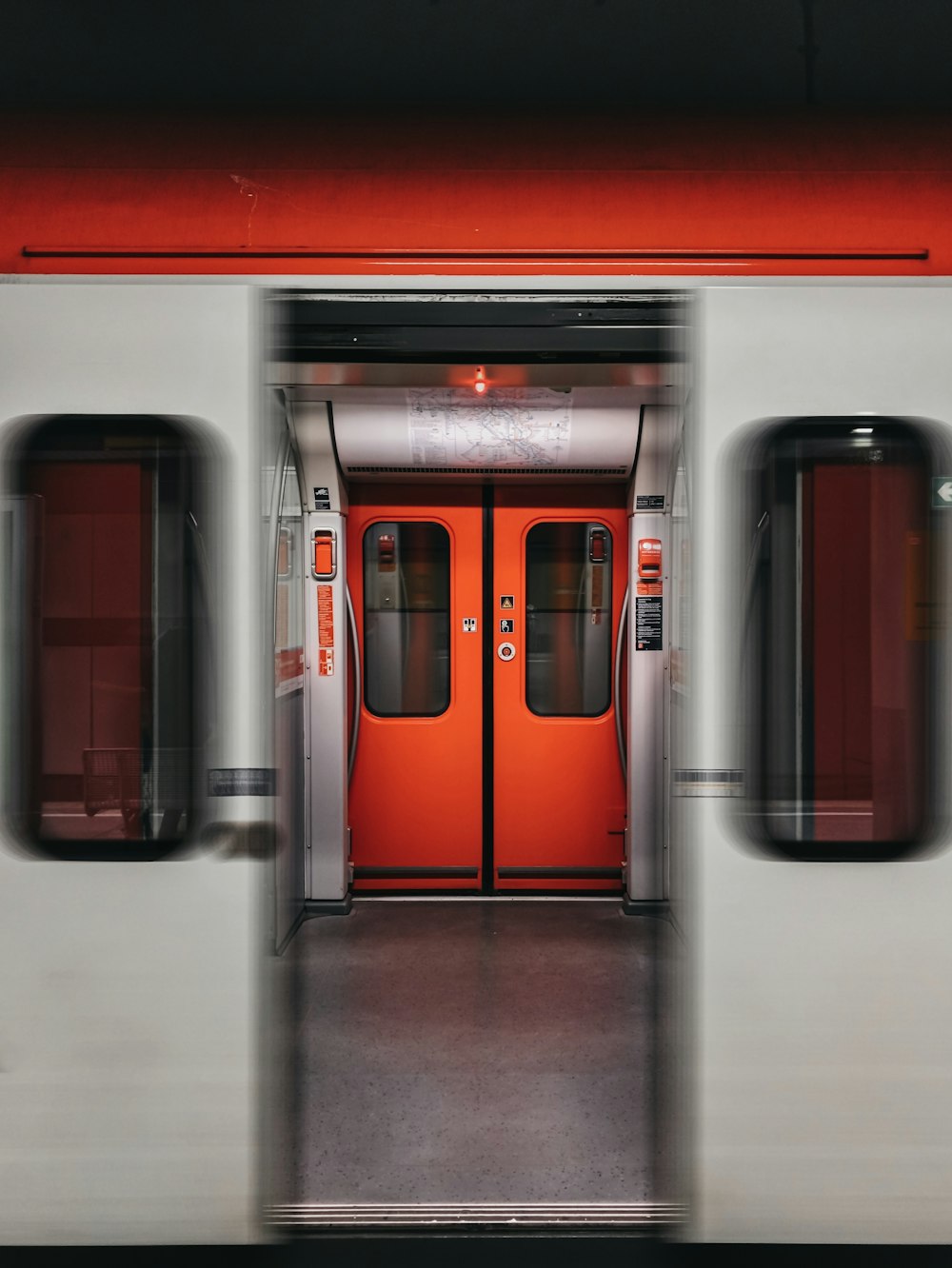 train with opened door