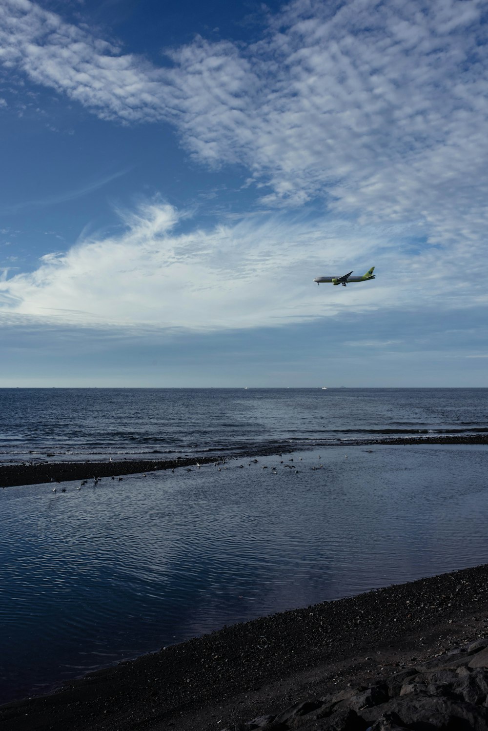 body of water and sky