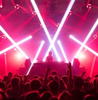 group of people enjoying concert