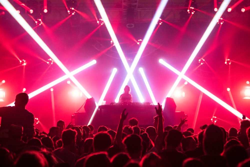 group of people enjoying concert