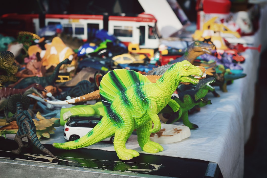 variety of dinosaur action figures